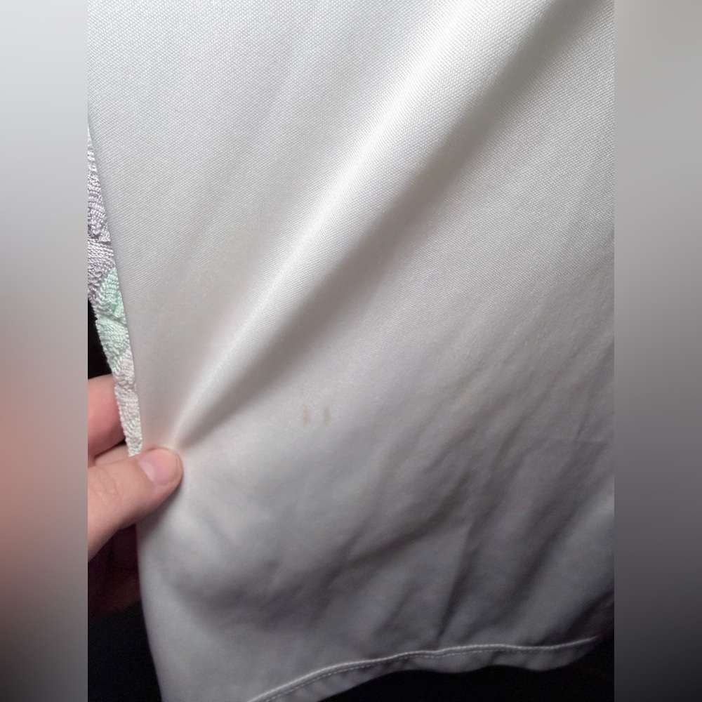 Alfred Dunner Pastel Lace Overlay Blouse – Petite Large - Picture 2 of 7